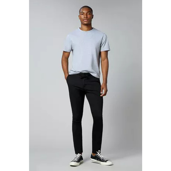 DL1961 Jay Track Chino Pants Men's Size 38x29 Black Drawstring Waist Tapered Leg